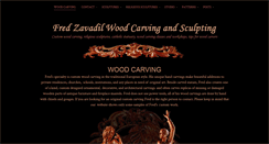 Desktop Screenshot of fredzavadilwoodcarving.com