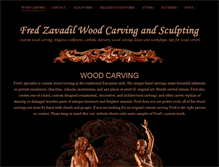 Tablet Screenshot of fredzavadilwoodcarving.com